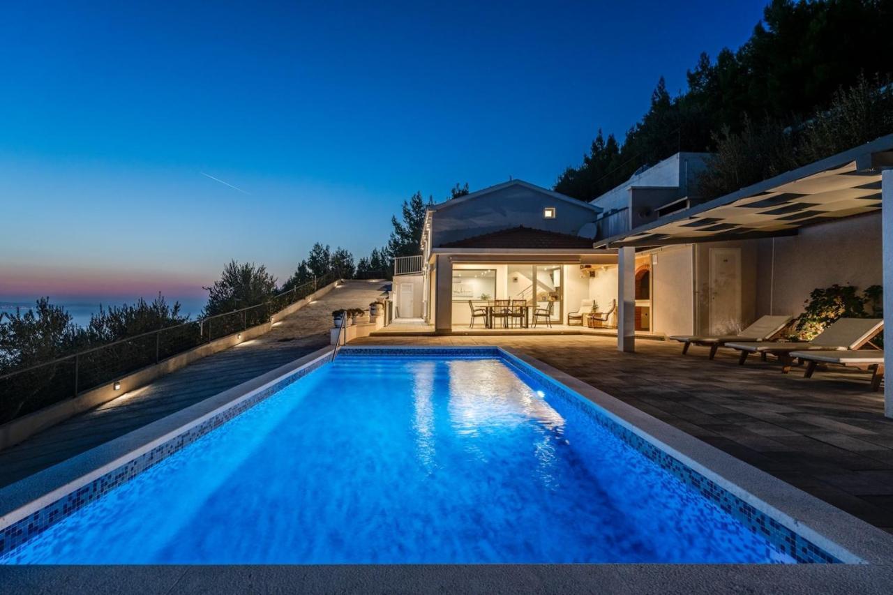 Villa Dream With Private Pool, 2 Bedrooms With En-Suite Bathrooms, Sea View Omis Bagian luar foto