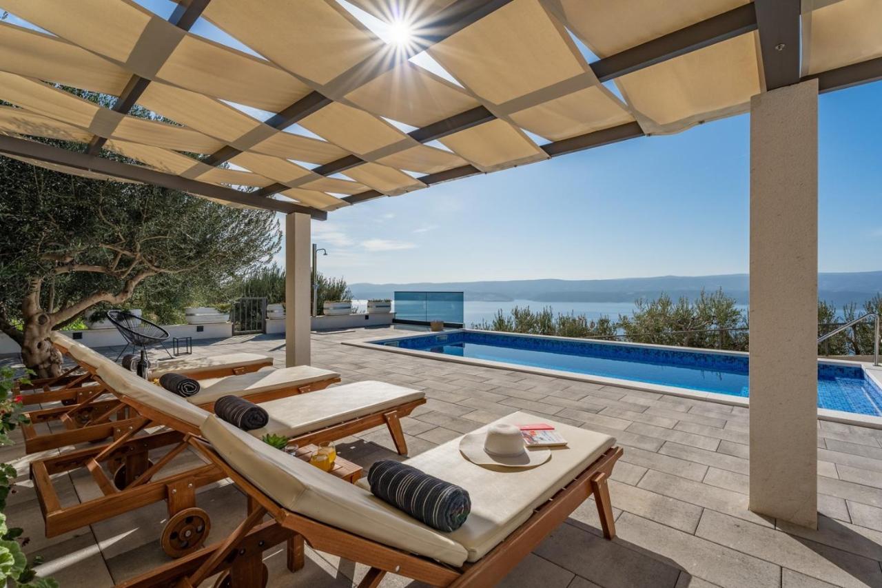 Villa Dream With Private Pool, 2 Bedrooms With En-Suite Bathrooms, Sea View Omis Bagian luar foto